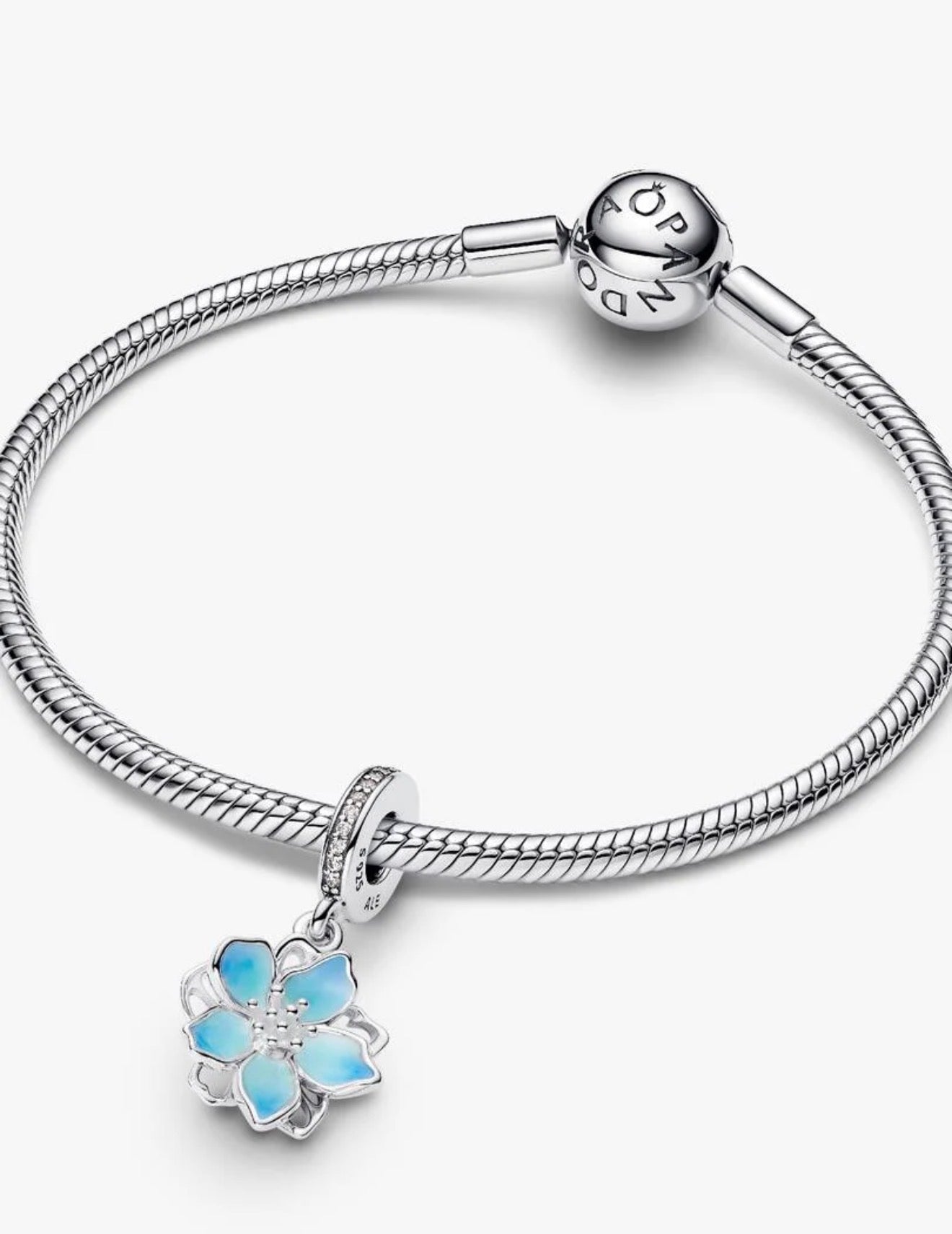 Pandora Blue Blossom Dangle Charm