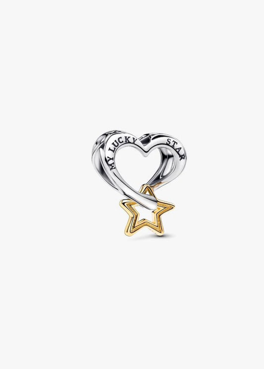 Pandora Lucky Star & Heart Charm