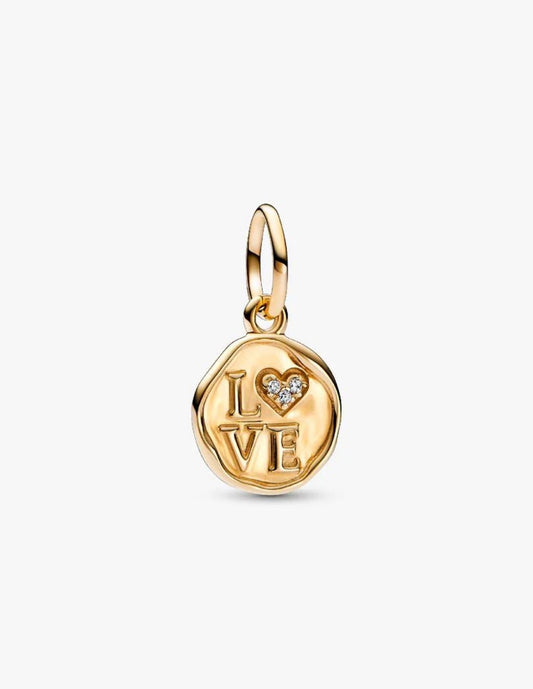 Pandora Sparkling Love Stamp Dangle Charm