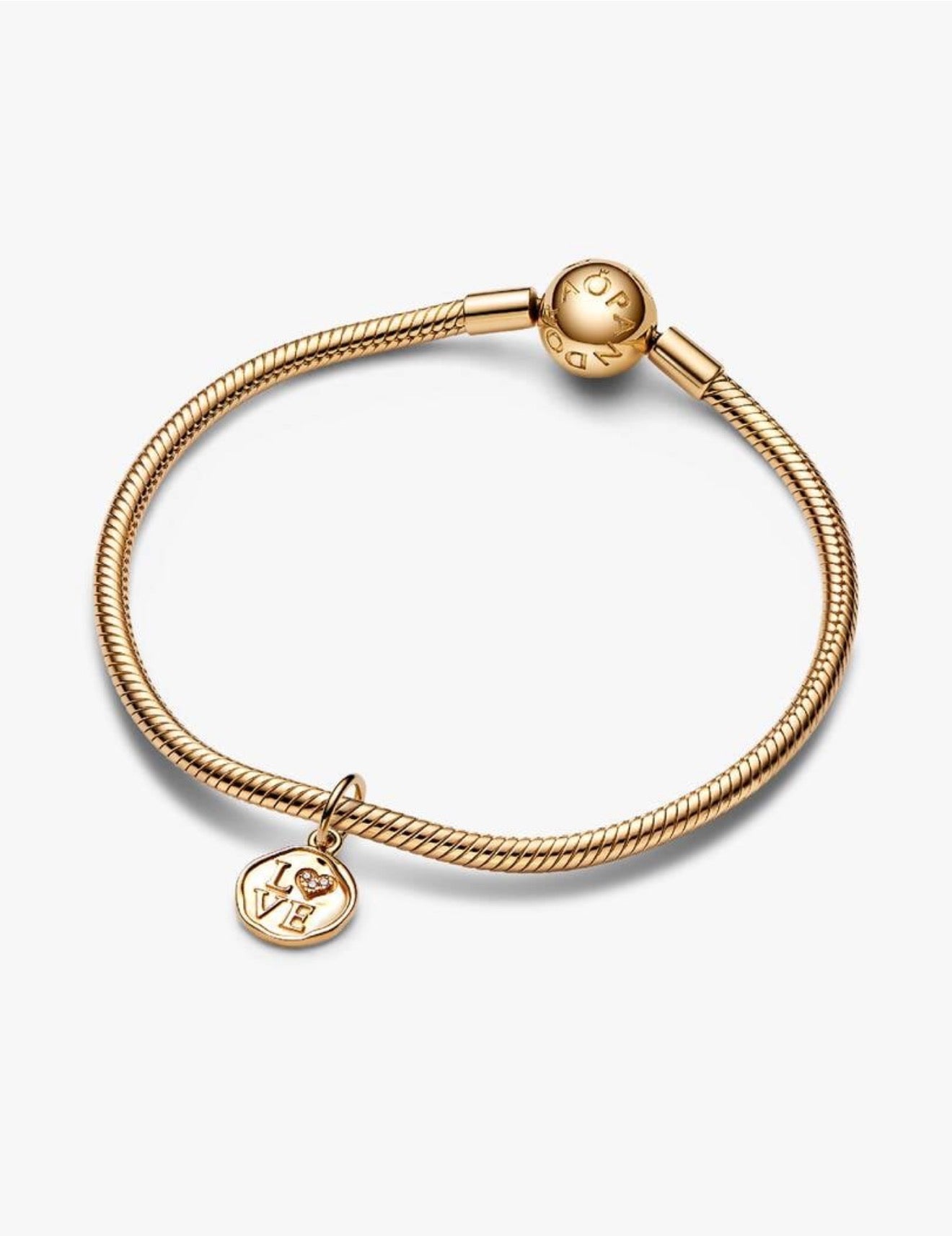 Pandora Sparkling Love Stamp Dangle Charm