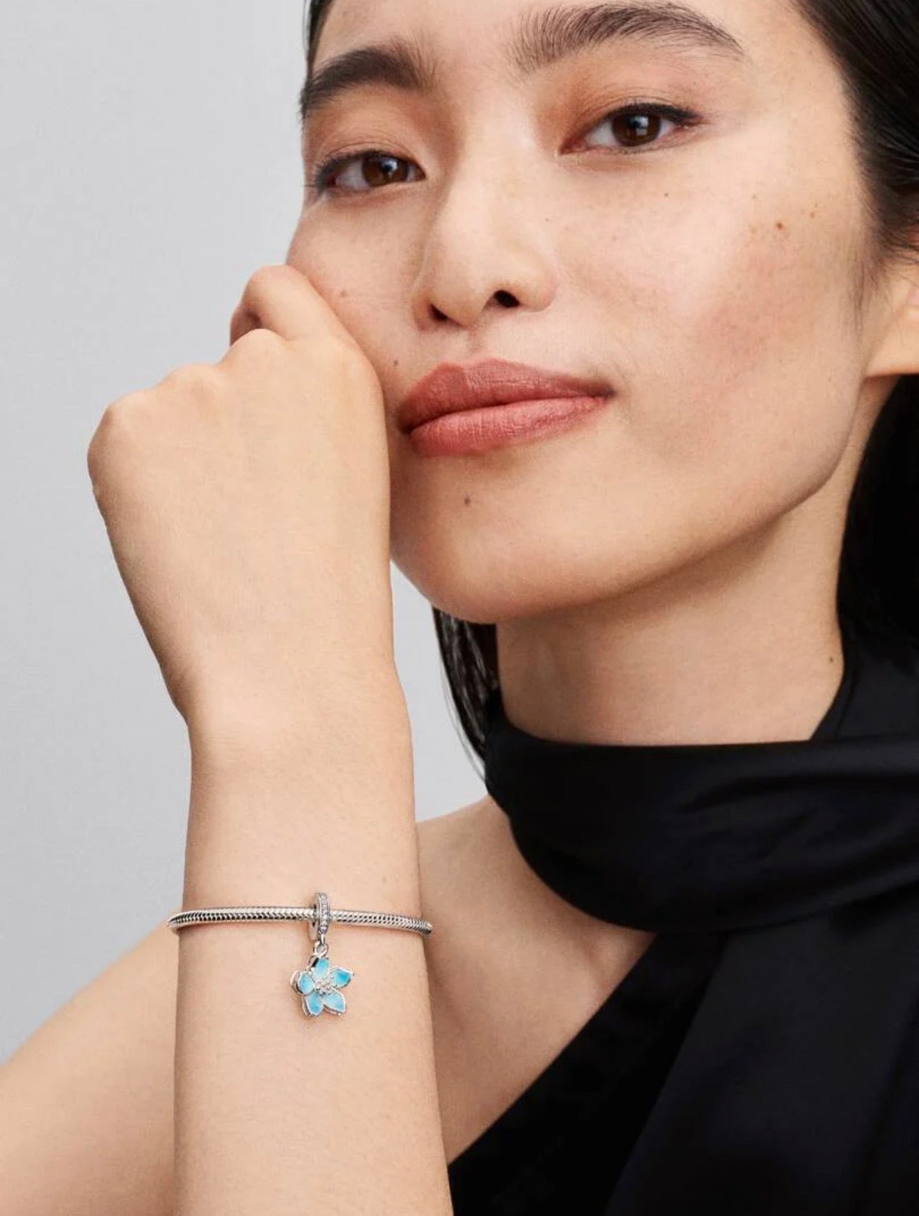 Pandora Blue Blossom Dangle Charm