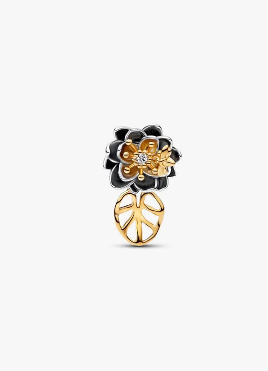 Pandora Disney Princess Tiana Water Lily Lab-grown Diamond Charm