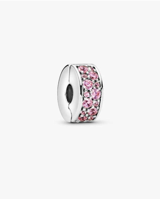 Pandora Pink Pavé Clip Charm