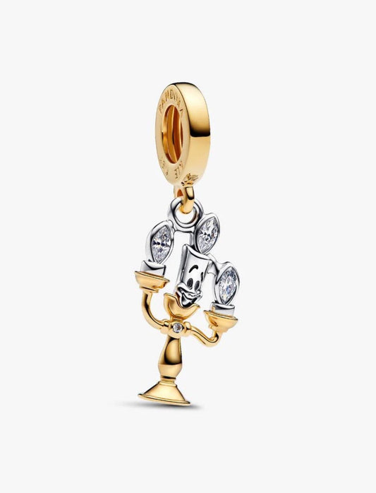 Pandora Disney Beauty and the Beast Lumiere Dangle Charm