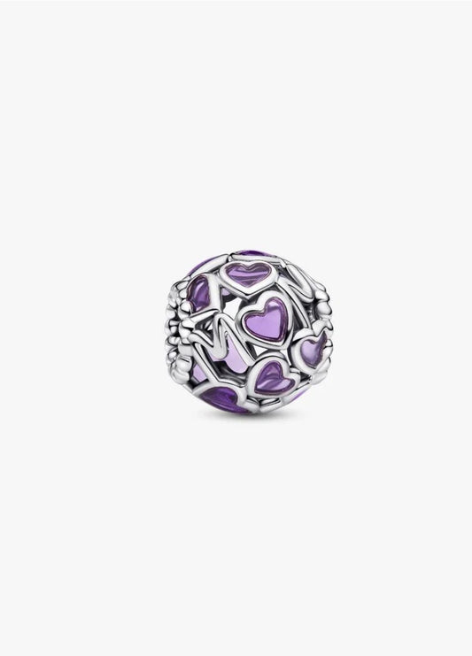 Pandora Openwork Hearts Mom Charm