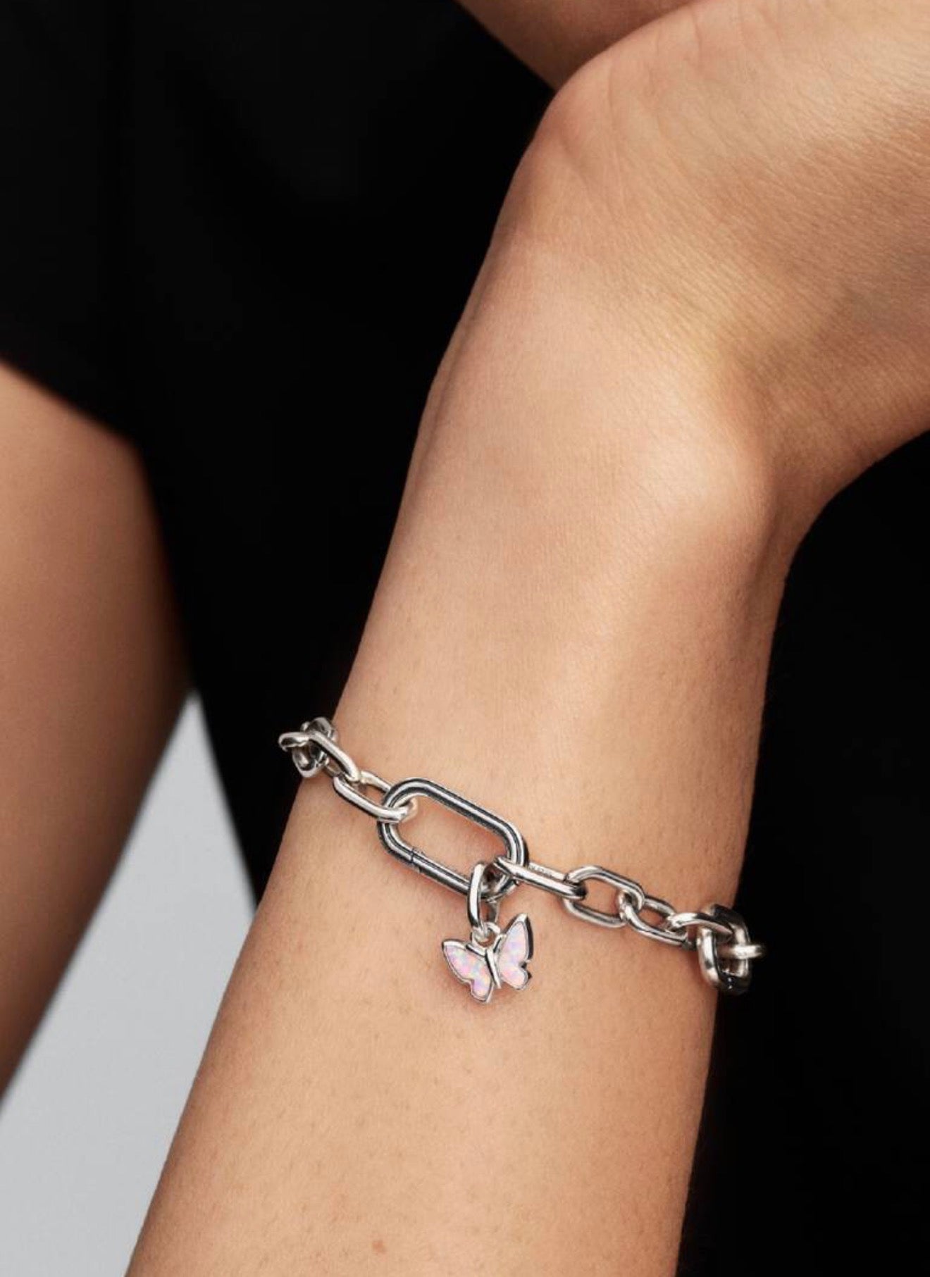 Pandora Pink Butterfly Mini Dangle Charm