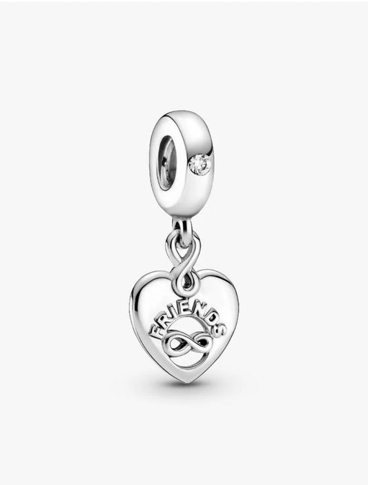 Pandora Friends Forever Heart Dangle Charm
