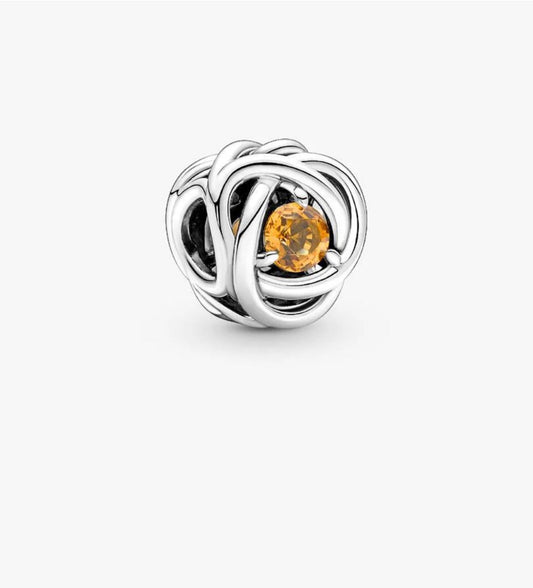 Pandora November Honey Eternity Circle Charm