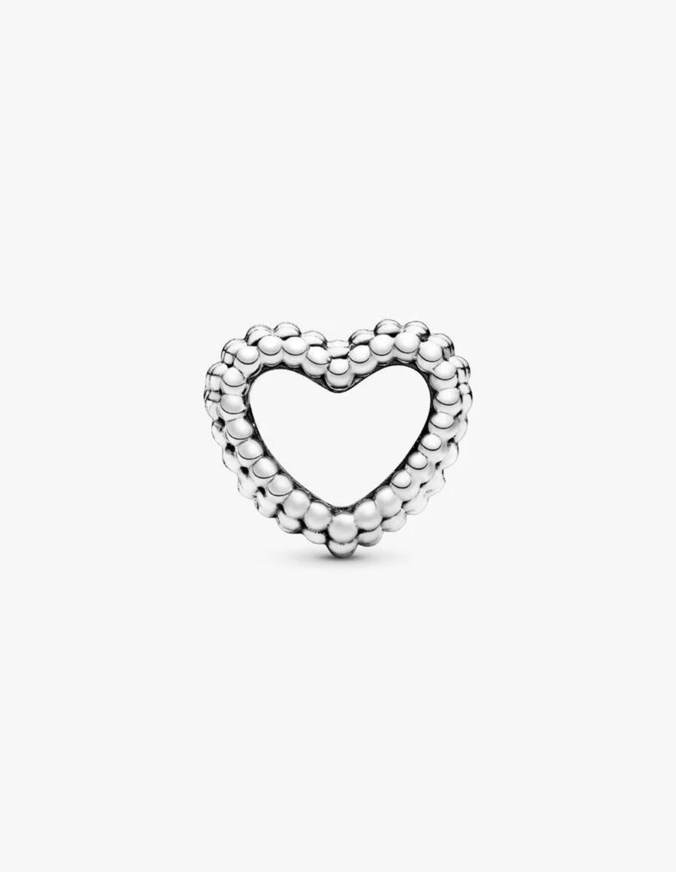Pandora Beaded Open Heart Charm
