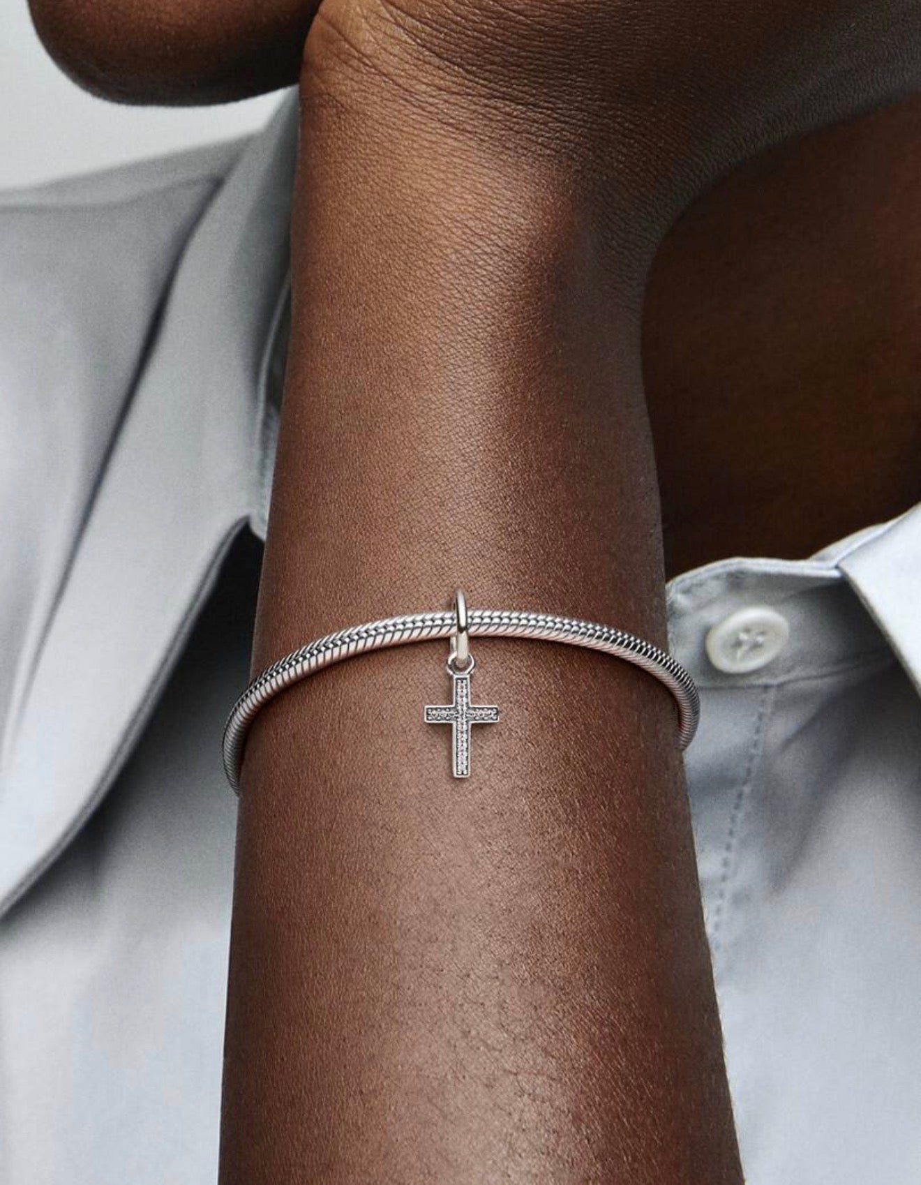 Pandora Sparkling Cross Dangle Charm