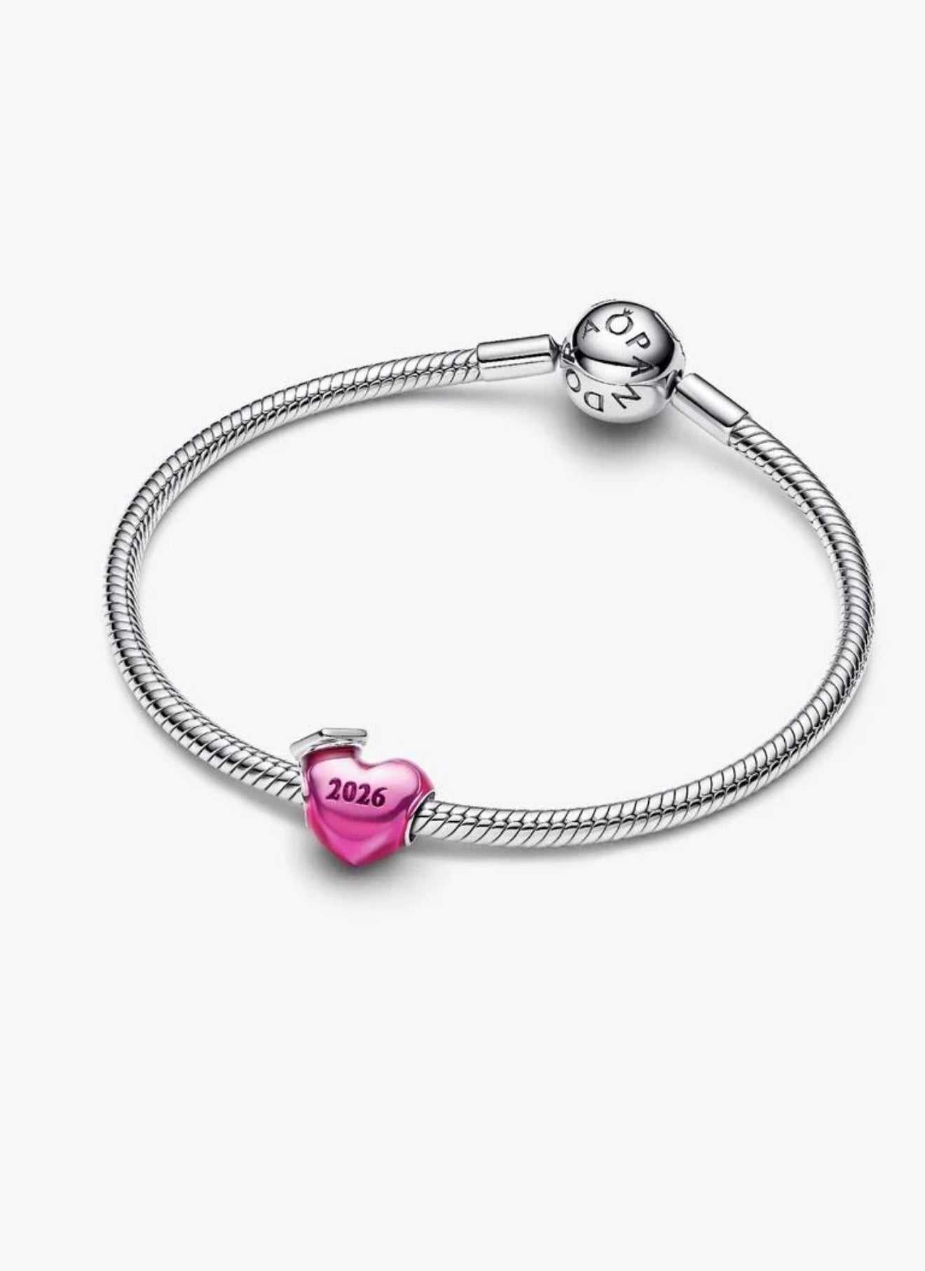 Pandora Graduation 2026 Pink Heart Charm