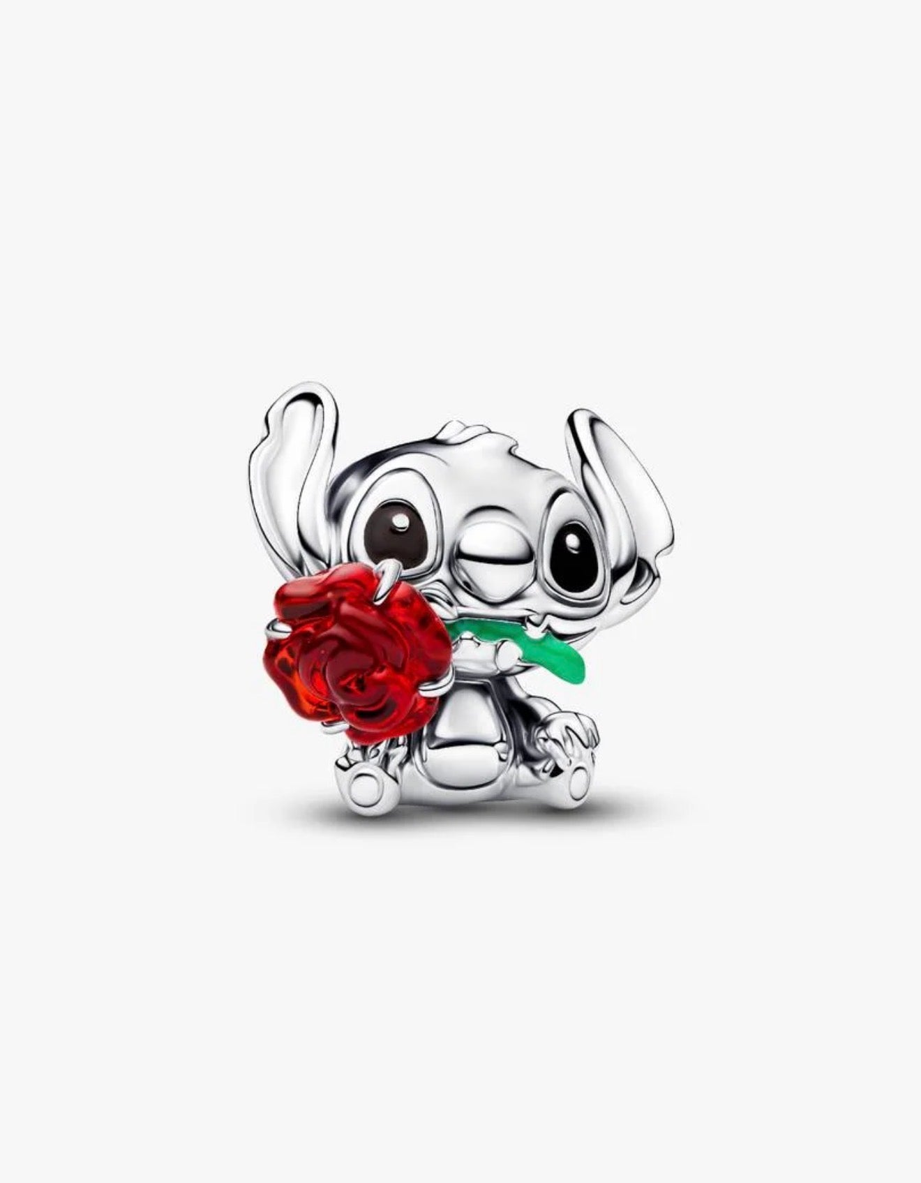 Pandora Disney Stitch Rose Murano Glass Charm