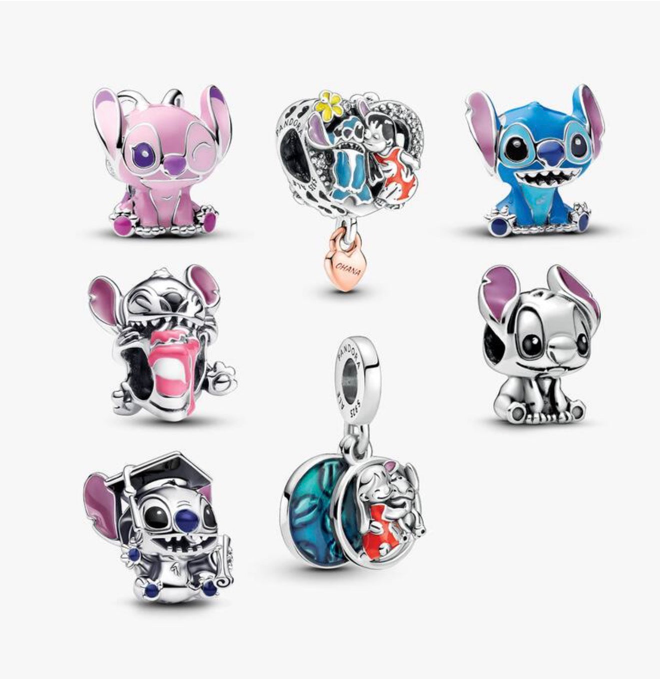 Collection of Disney-themed charms 