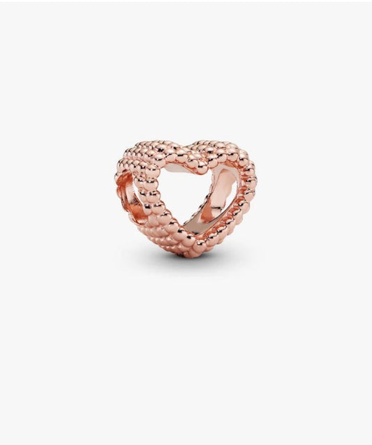 Pandora Beaded Open Heart Charm