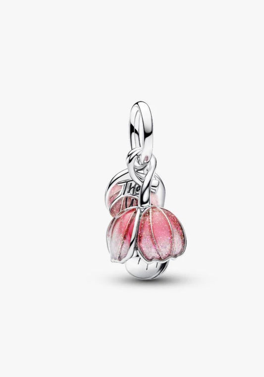 Pandora Two-Tone Blooming Flower Dangle Charm