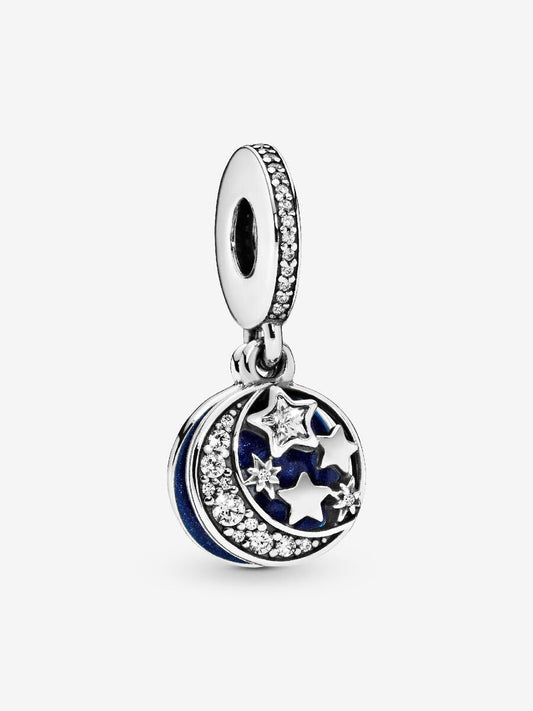 Pandora Moon & Blue Sky Dangle Charm